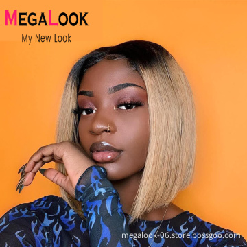 Wholesale Straight Bob Wig Brazilian Remy Hair Human Hair Lace Front Wigs For Women